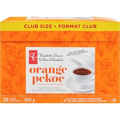 President's Choice Orange Pekoe Premium Black Tea Club Size 216 ea, $0.04/1ea
