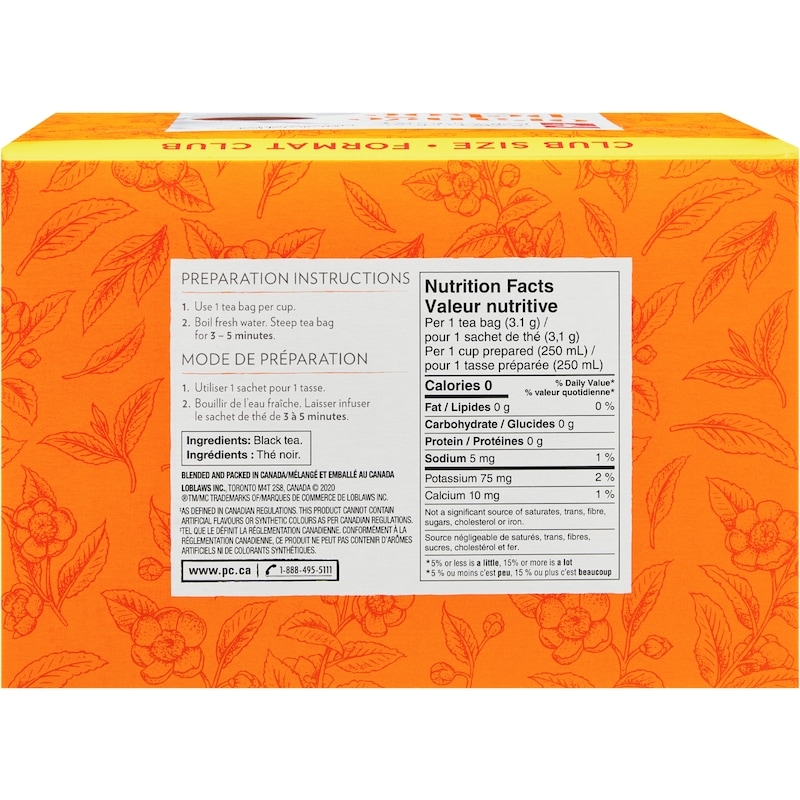 Orange Pekoe Premium Black Tea Club Size