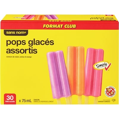 Assorted Ice Pops Club Size