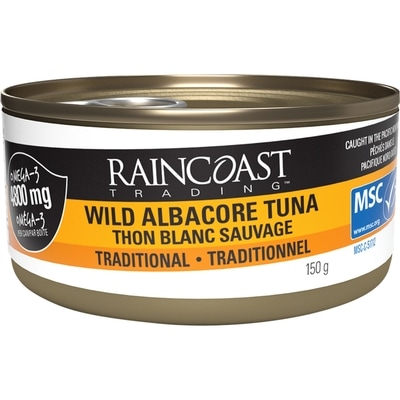 Raincoast Trading Thon blanc sauvage entier 150 g, 5,00 $/100g