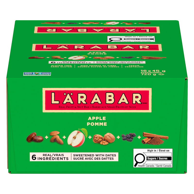 Fruit & Nut Energy Bar, Apple, 16/pack