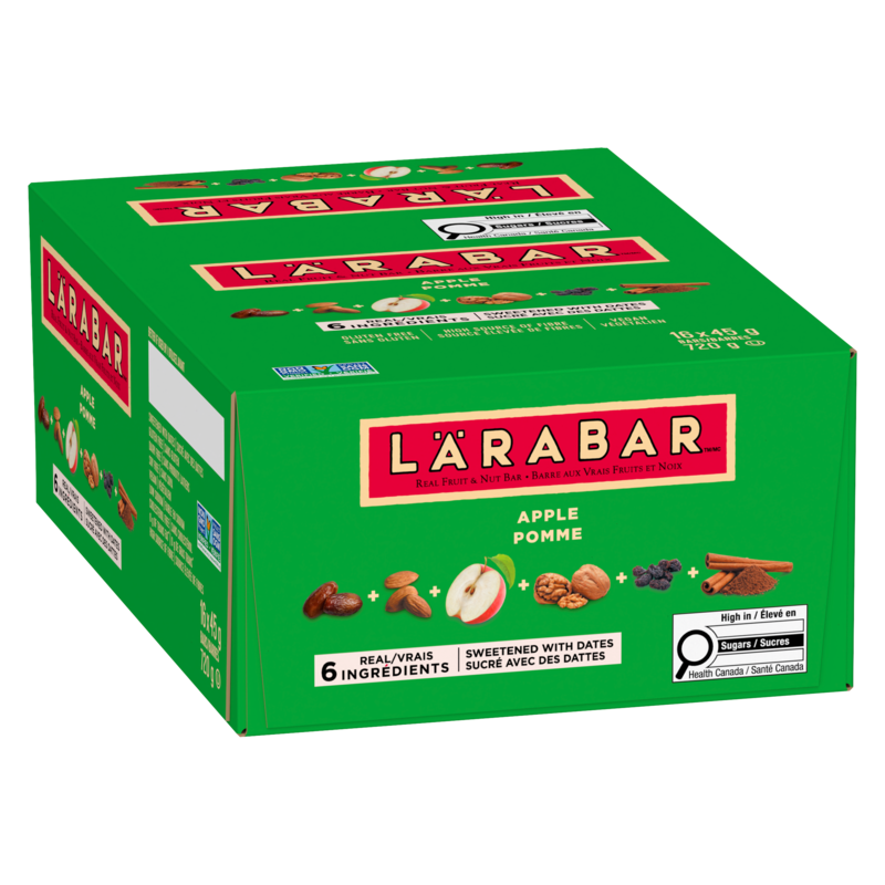 Fruit & Nut Energy Bar, Apple, 16/pack