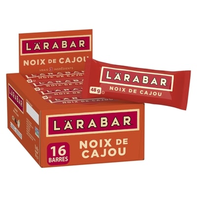 Larabar Barres énergétique aux fruits et aux noix de cajou, 16/paquet 16x48.0 g, 3,77 $/100g