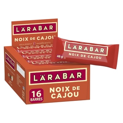 Larabar Barres énergétique aux fruits et aux noix de cajou, 16/paquet 16x48.0 g, 3,77 $/100g