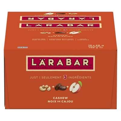 Larabar Barres énergétique aux fruits et aux noix de cajou, 16/paquet 16x48.0 g, 2,47 $/100g