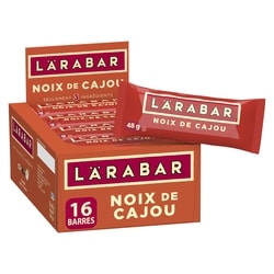 Larabar Barres énergétique aux fruits et aux noix de cajou, 16/paquet 48 g, 4,77 $/100g