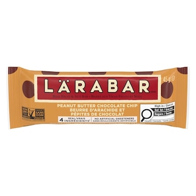 Barre énergétique aux fruits et aux noix beurre d’arachides et brisures de chocolat