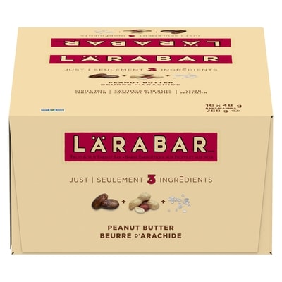 Larabar Fruit & Nut Energy Bar, Peanut Butter, 16/pack 16x48.0 g, $2.47/100g