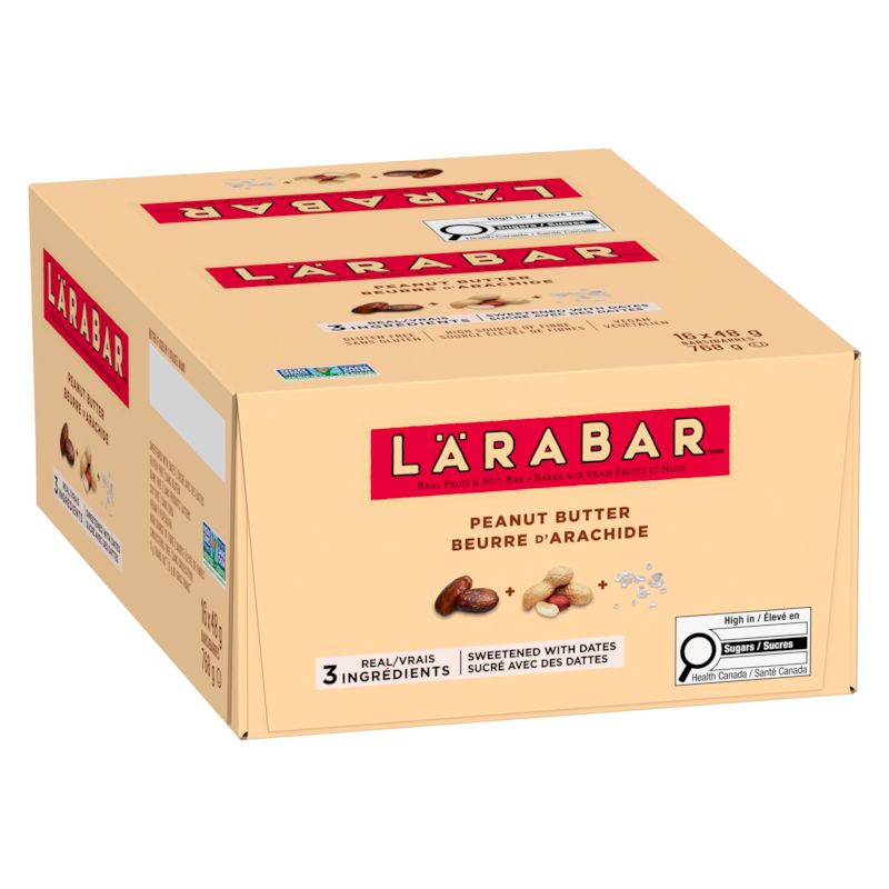 Fruit & Nut Energy Bar, Peanut Butter, 16/pack