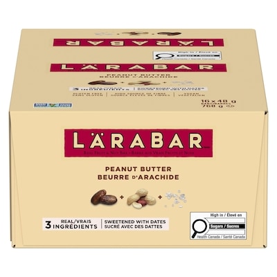 Fruit & Nut Energy Bar, Peanut Butter, 16/pack