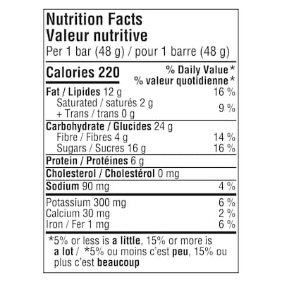Fruit & Nut Energy Bar, Peanut Butter