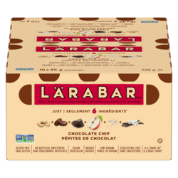 Larabar Fruit & Nut Energy Bar, Chocolate Chip, 16/pack 16x48.0 g, $2.86/100g
