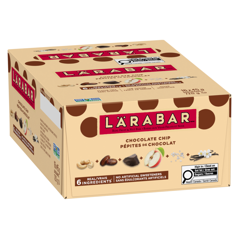 Fruit & Nut Energy Bar, Chocolate Chip, 16/pack