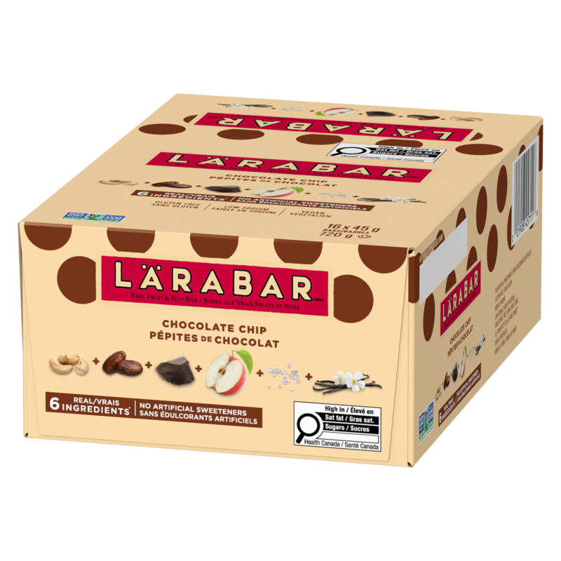 Fruit & Nut Energy Bar, Chocolate Chip, 16/pack