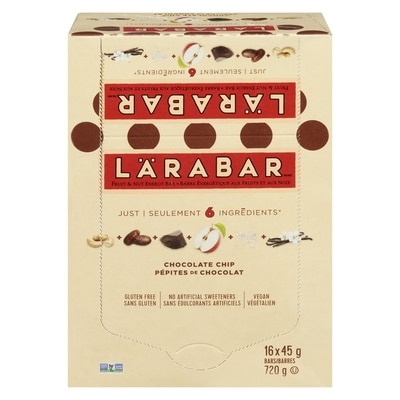 Larabar Barre énergétique Fruit & Nut, Pépites de chocolat, 16/paquet 16x48.0 g, 2,47 $/100g
