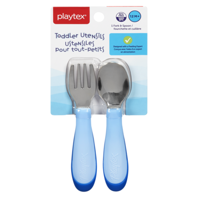 Playtex Fork & Spoon for 12+ Months 2 ea
