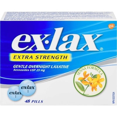 Ex-Lax Sennosides       48 ea, $0.42/1ea