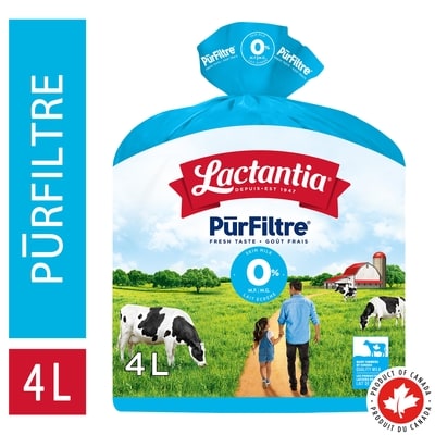 Purefilter Purfiltre. lait écrémé 0 % 4 l, 0,21 $/100ml