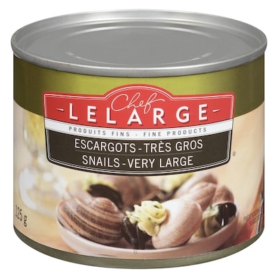 Chef Lelarge Escargots, gros 125 g, 3,99 $/100g