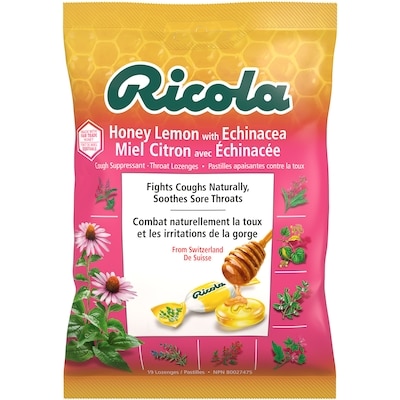 Ricola Miel Citron Avec Échinacee' Pastilles apaisantes la toux 75 g