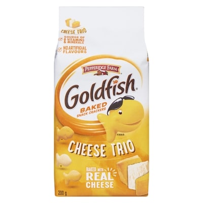 Pepperidge Farm Goldfish  Cheese Trio 200 g, $2.00/100g