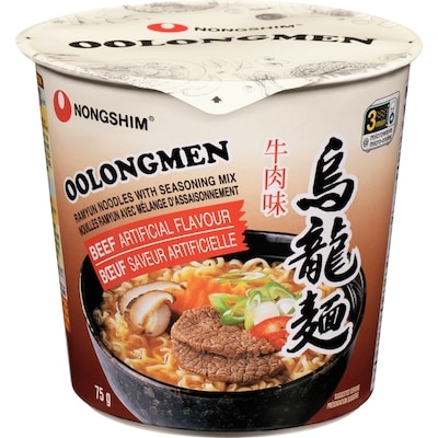 Nong Shim Bol de soupe aux nouilles oolongmen au bœuf 75 g, 1,45 $/100g