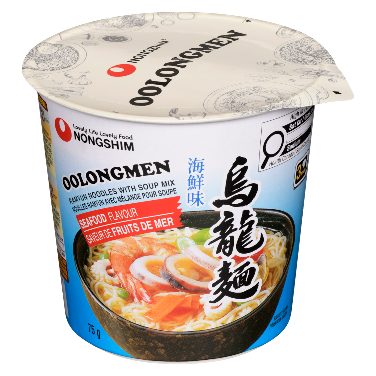 Nong Shim Instant Noodle Soup Oolong Men Beef