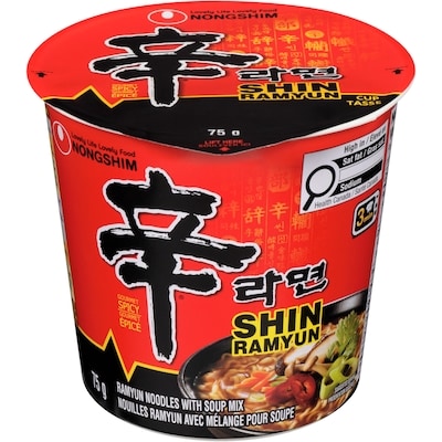 Nong Shim Bol de soupe aux nouilles oolongmen Shin 6x75.0 g, 1,78 $/100g