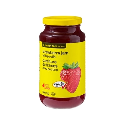 No Name Strawberry Jam With Pectin 500 ml, $0.90/100ml
