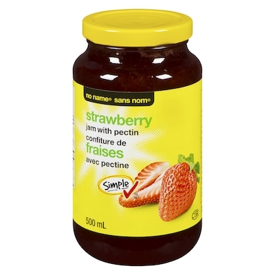 Sans Nom Confiture de fraises avec pectine  500 ml, 1,20 $/100ml