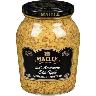 Maille Moutarde à l’ancienne 500 ml, 1,80 $/100ml