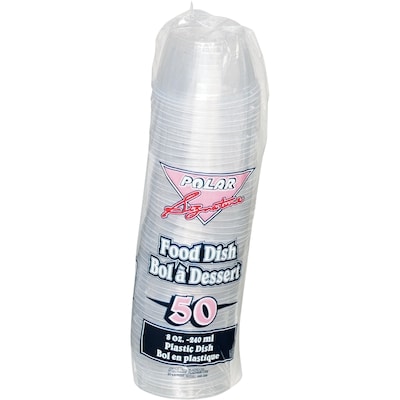 null Contenant pour aliments Polar 236 ml (8 oz) 50x50.0 ea, 0,12 $/1ch