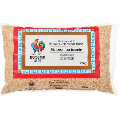 Rooster Riz brun au jasmin Thai Hom Mali 2 kg, 0,35 $/100g