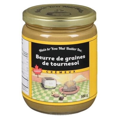 Nuts to You Beurre de graines de tournesol 500 g, 1,60 $/100g