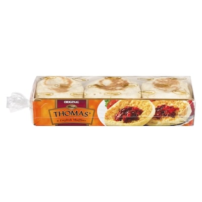 Thomas English Muffins, Original 57 g, $1.20/100g