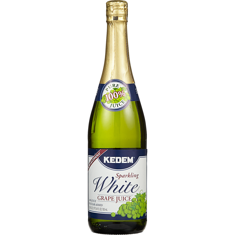 Kedem Kosher Sparkling White Grape Juice - 750 ml | Real
