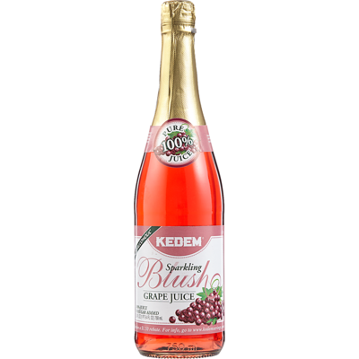 Kedem Kosher Sparkling Blush Grape Juice 750 ml, $1.20/100ml