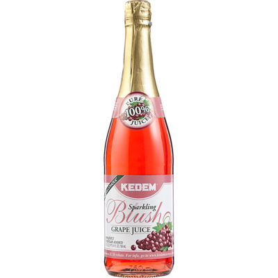Kedem Jus de raisins Blush pétillant casher 750 ml, 1,20 $/100ml