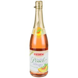 Kosher Sparkling Juice, Peach Grape