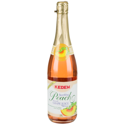 Kedem Kosher Sparkling Juice, Peach Grape 750 ml, $1.20/100ml