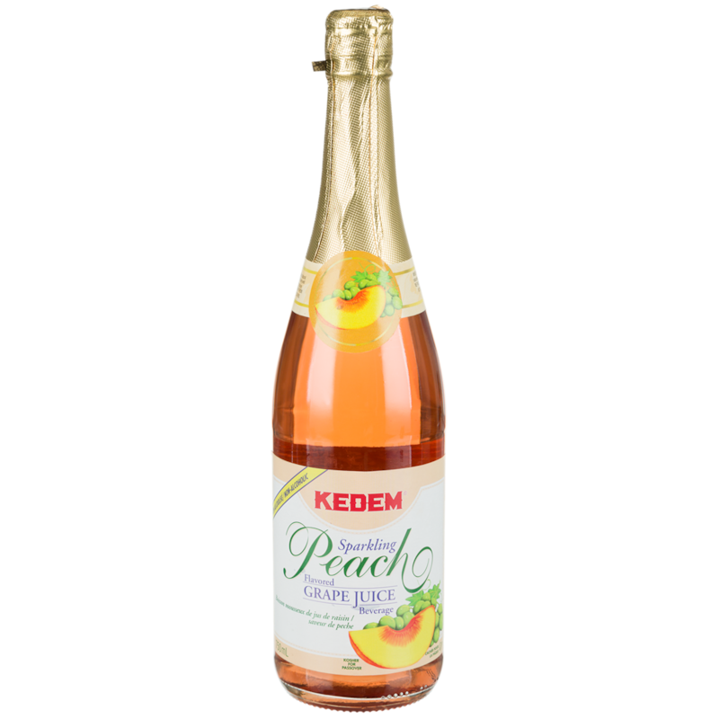 Kosher Sparkling Juice, Peach Grape