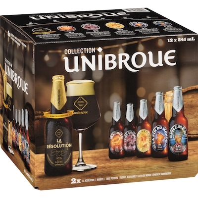Unibroue Collection Beer (ID required at pick-up) 12x341.0 ml, $0.49/100ml