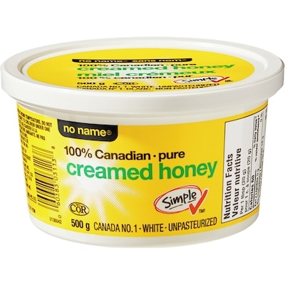 Sans Nom Miel crémeux pur 100 % canadien 500 g, 1,90 $/100g