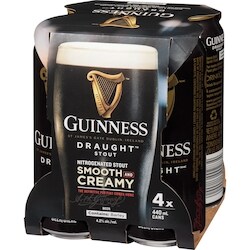 Guinness Beer Draught (ID required at pick-up) - 4x440.0 ml | Zehrs