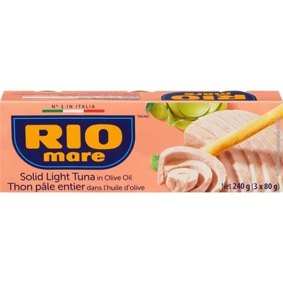 Rio Mare Thon pâle entier dans de l’huile d’olive 3x80.0 g, 2,92 $/100g