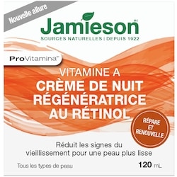 Jamieson Vitamine A Crème de Nuit Régénératrice au Rétinol 120 ml, 7,91 $/100ml