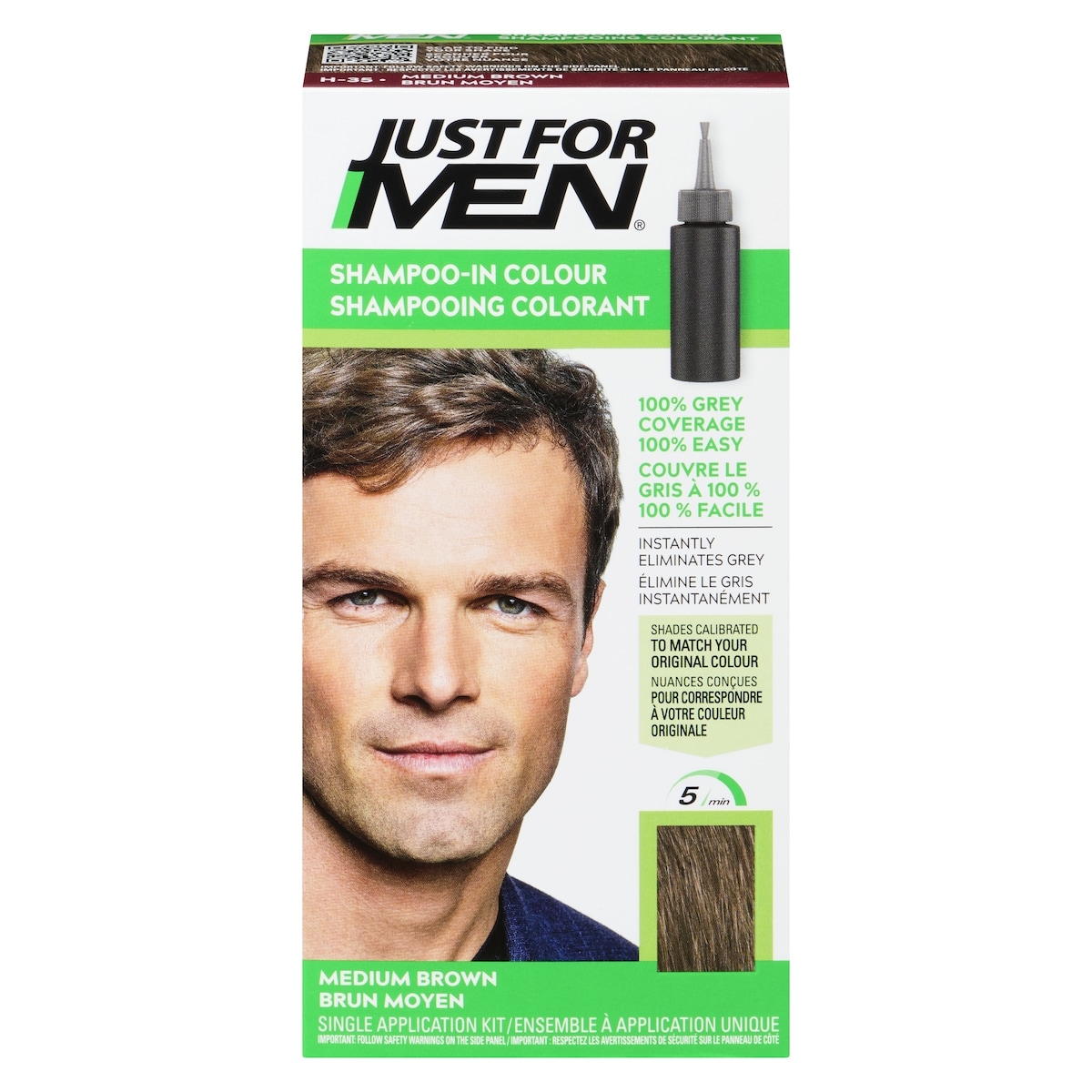 Just For Men Men's Hair Colour Medium Brown H35 1 ea, $13.99/1ea