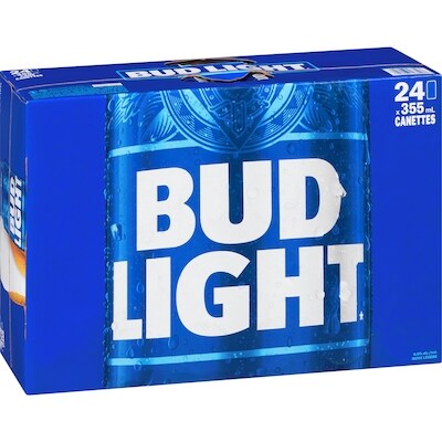 Bière Bud Light, canettes (Pièce d’identité requise au moment du ramassage)