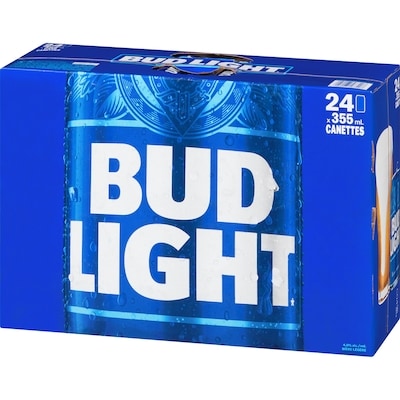 Bière Bud Light, canettes (Pièce d’identité requise au moment du ramassage)