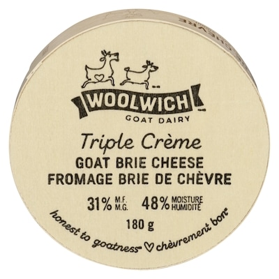 Woolwich Brie de chèvre 180 g, 6,38 $/100g